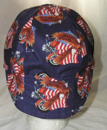 Bikes,Eagles,Flags Welder Cap